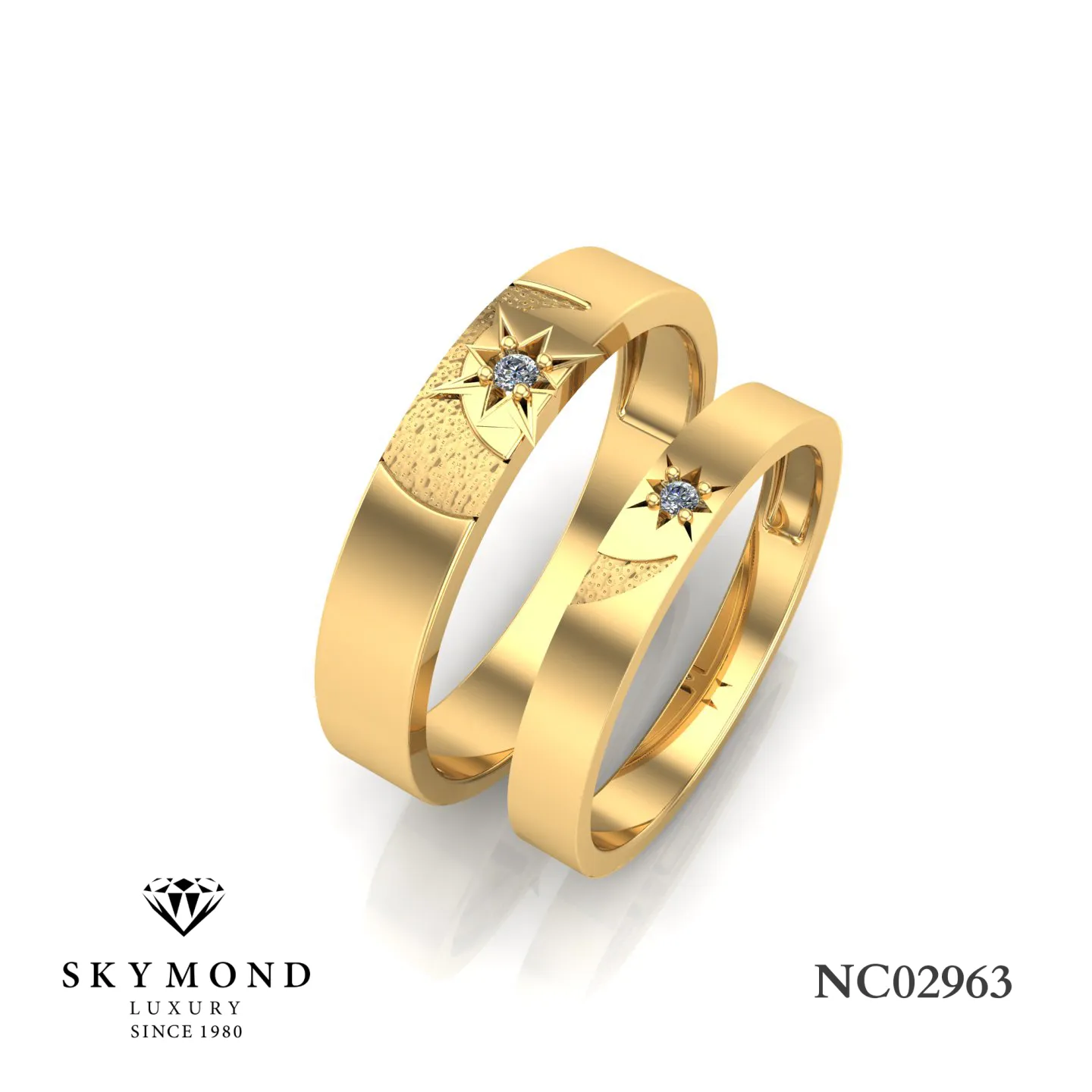 mẫu nhẫn cưới skymond