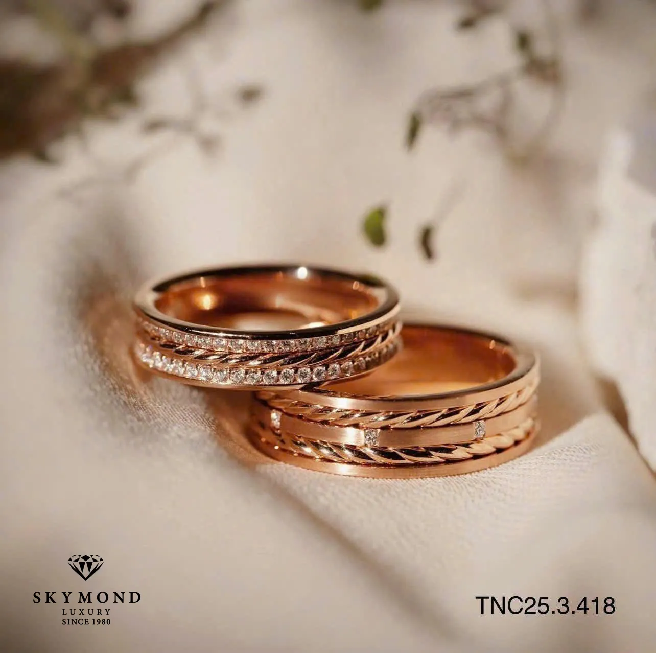 mẫu nhẫn cưới Skymond Luxury