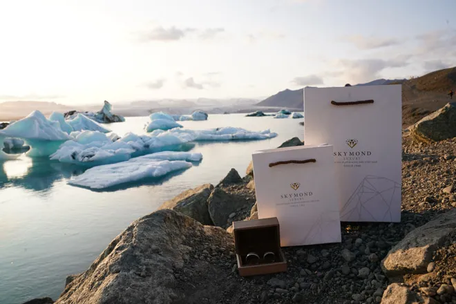 cặp nhẫn cưới platin Skymond