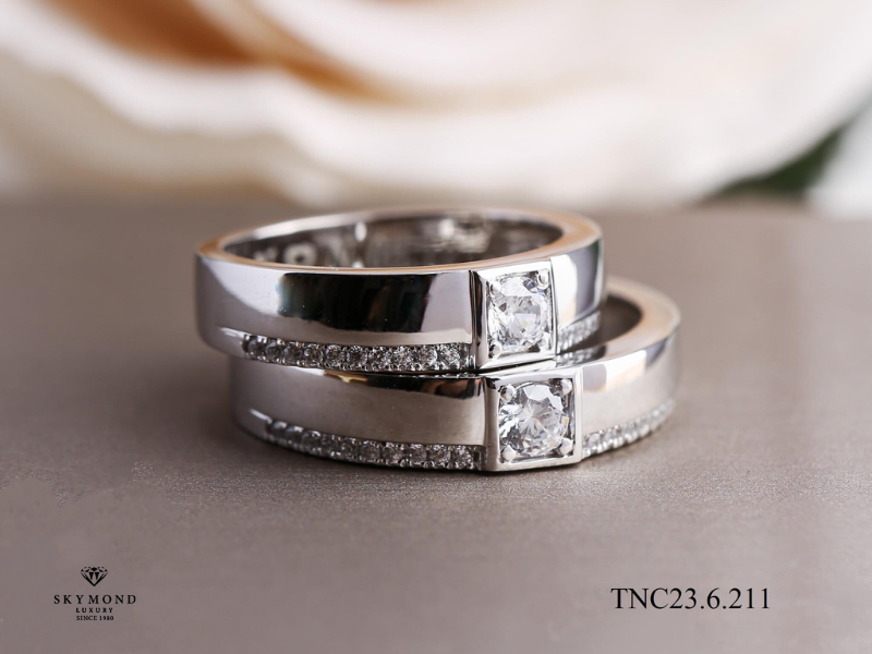 hình ảnh nhẫn cưới bạch kim