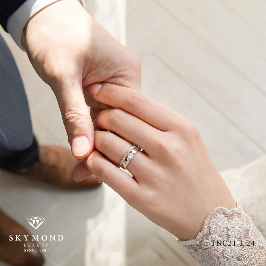 cặp nhẫn cưới Bạch Kim