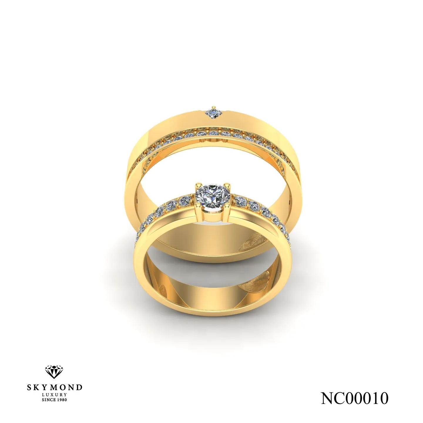 cặp nhẫn cưới vàng