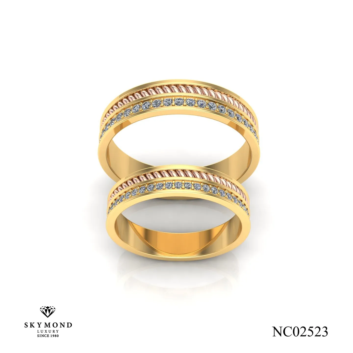 cặp nhẫn cưới vàng