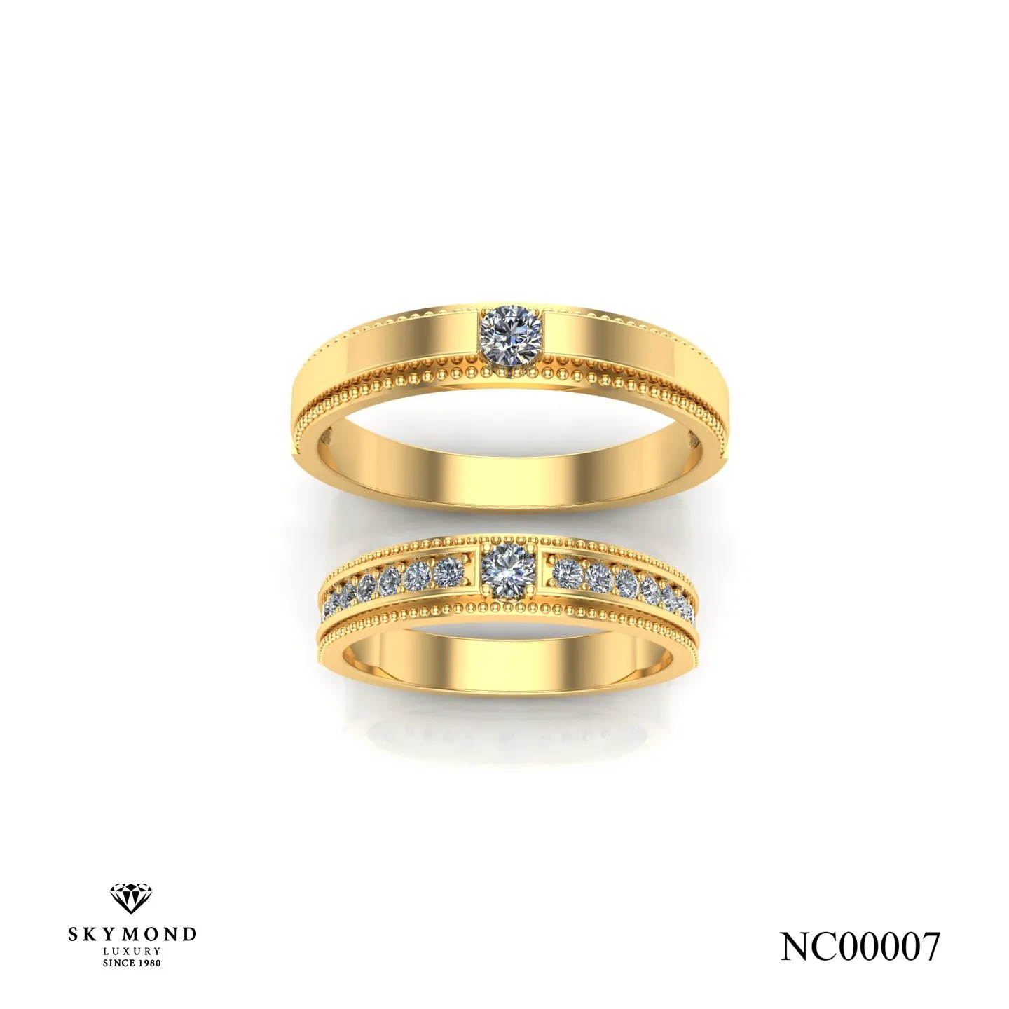 nhẫn cưới vàng vàng