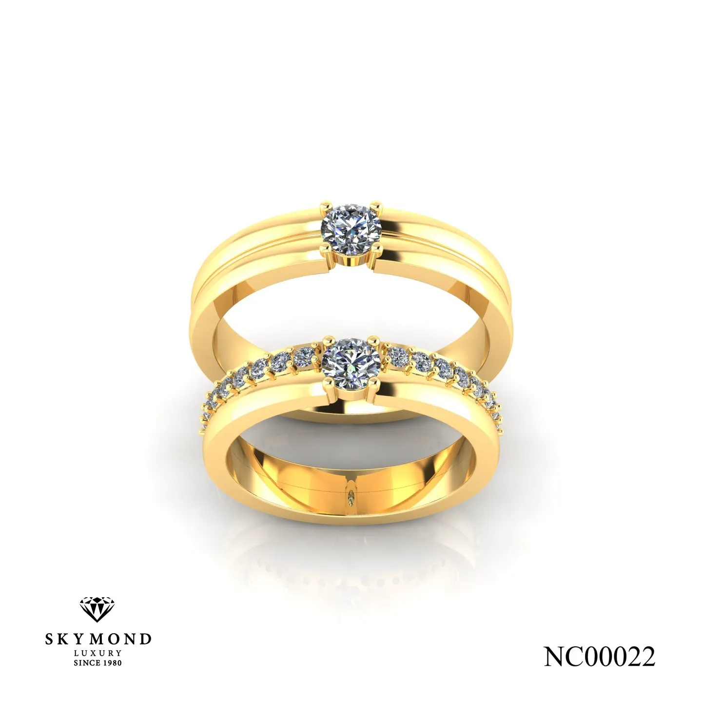 Nhẫn Cưới Vàng Vàng