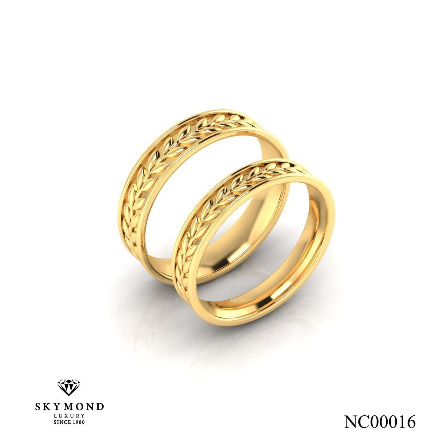 Nhẫn Cưới Vàng Vàng (14k-18k) Thiết Kế NC00016