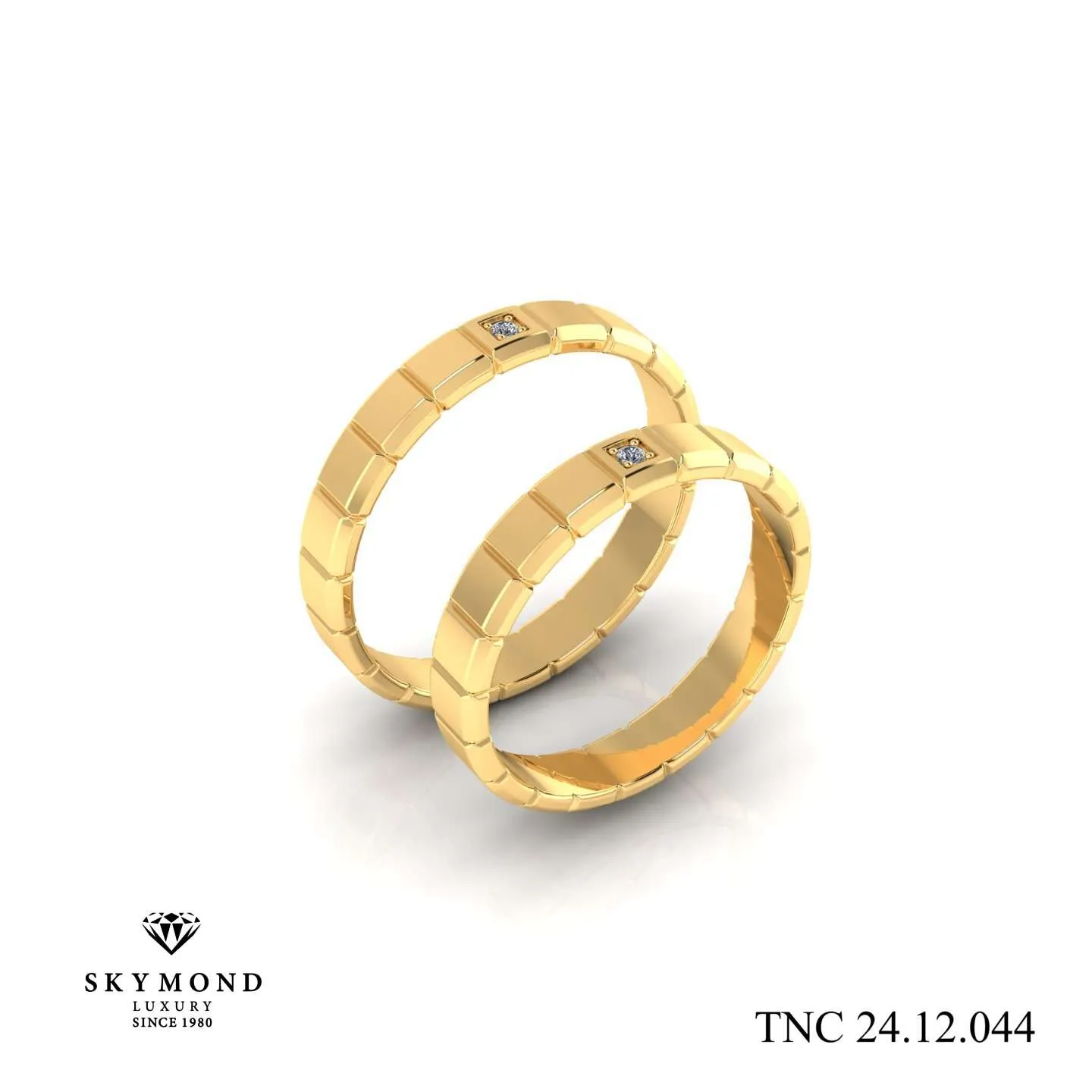 Nhẫn Cưới Vàng Vàng (14k-18k) Thiết Kế TNC 24.12.044