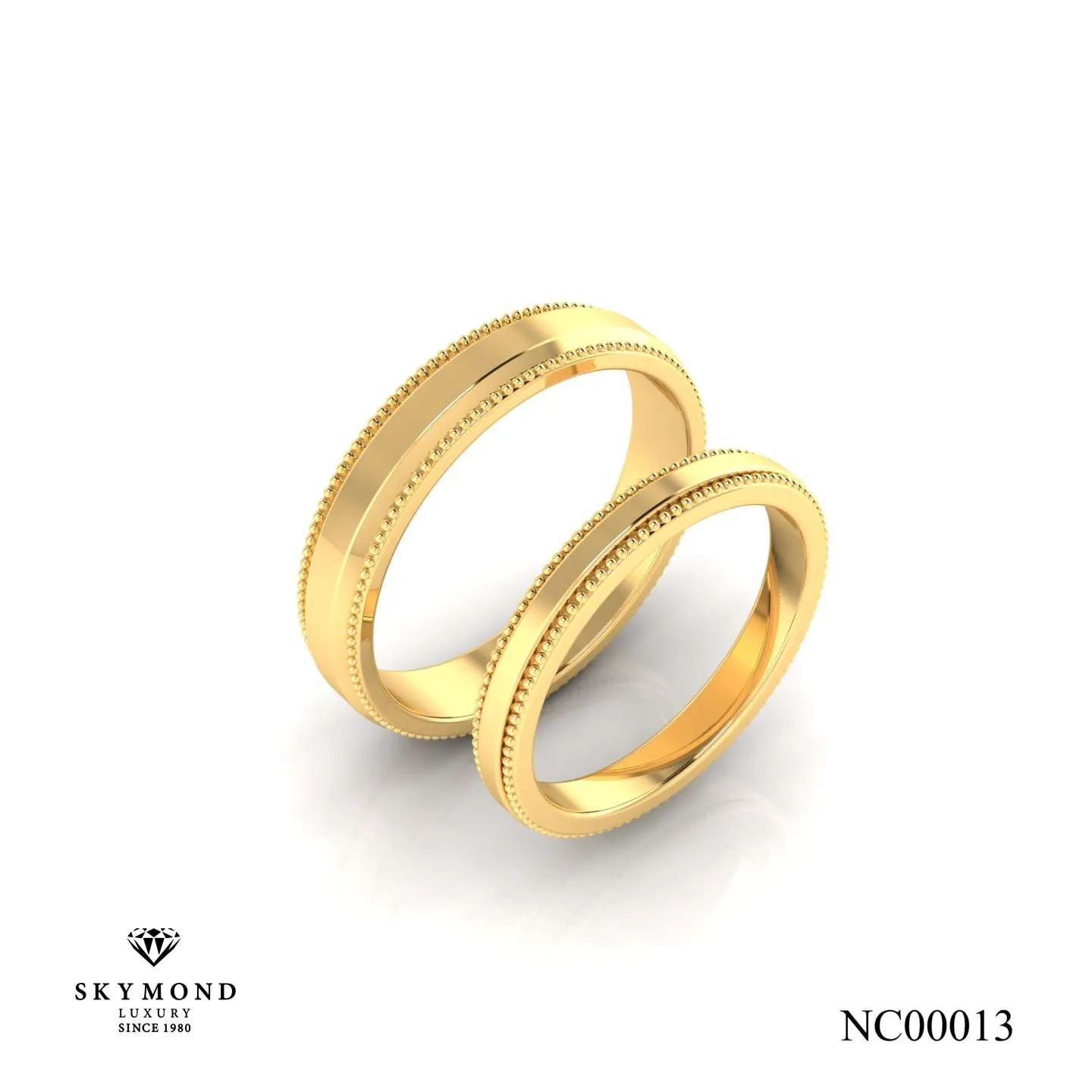 Nhẫn Cưới Vàng Vàng (14k-18k) Thiết Kế NC00013