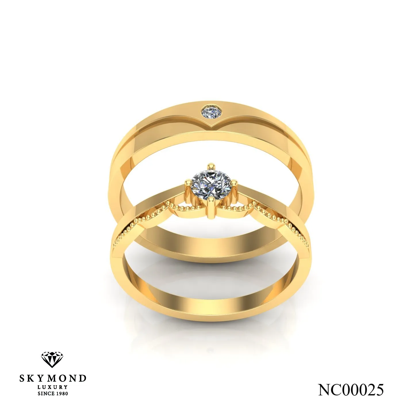 Nhẫn Cưới Vàng Vàng