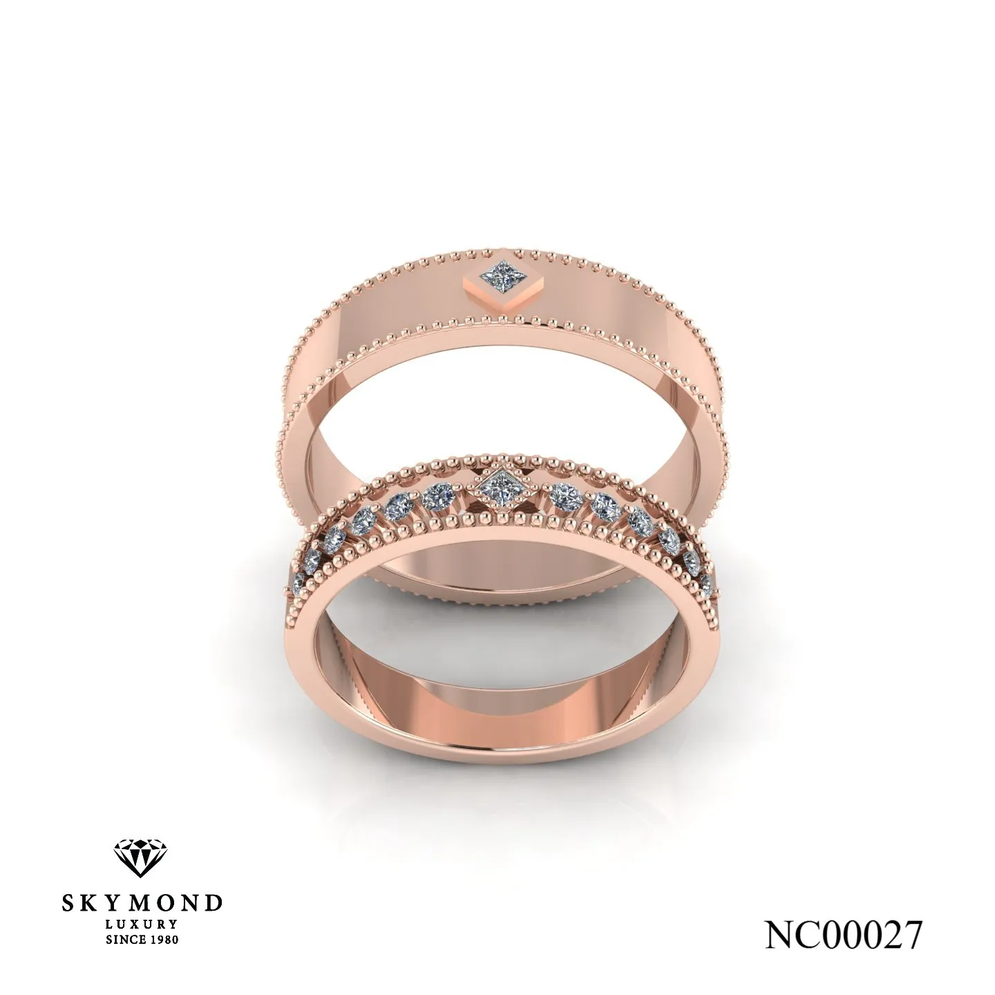 Nhẫn Cưới Vàng Hồng