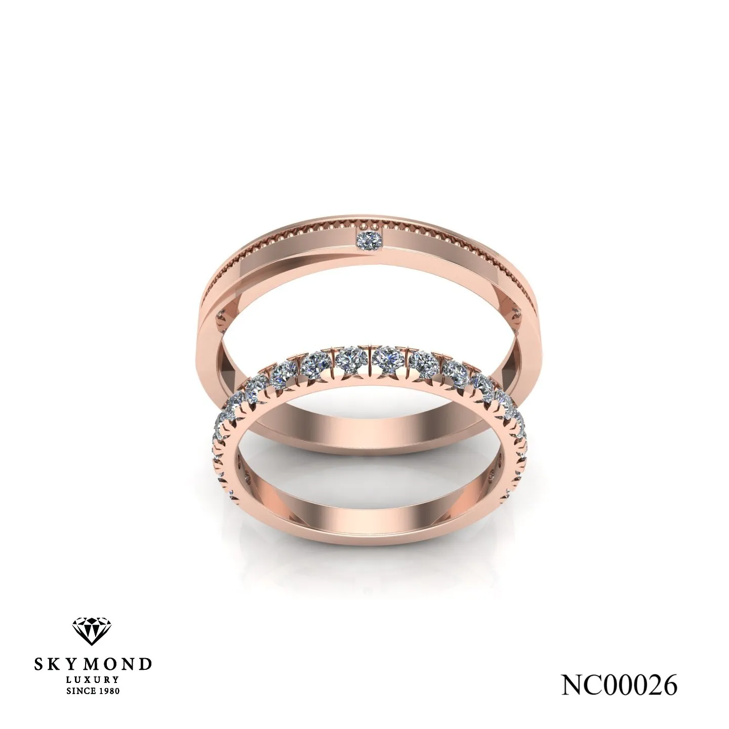 Nhẫn Cưới Vàng Hồng