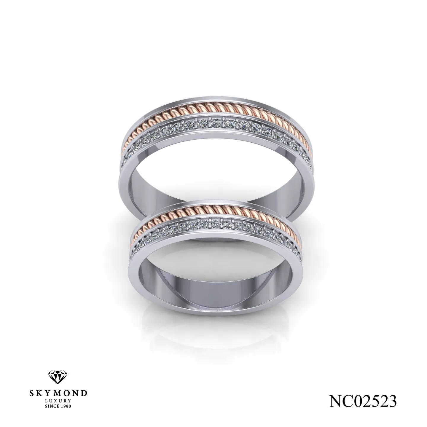 Nhẫn Cưới Vàng Trắng