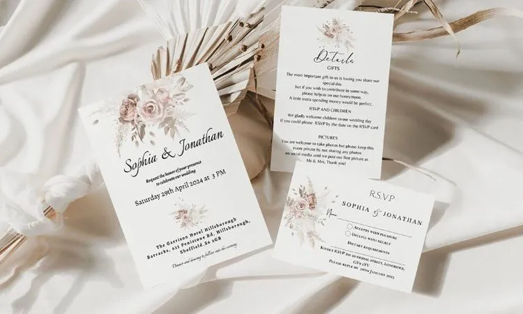 xác định phong cách thiệp cưới