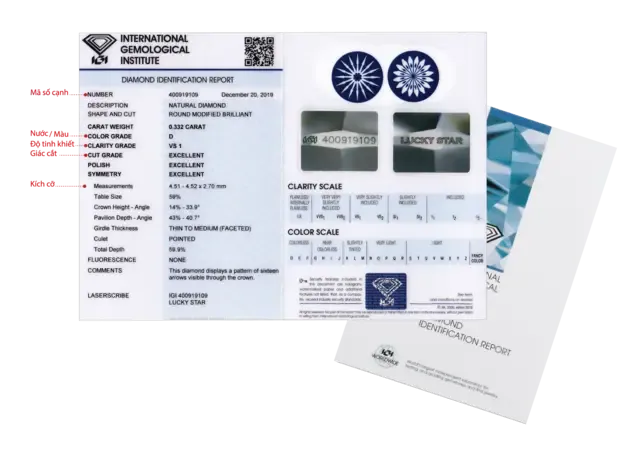 giấy kiểm định kim cương