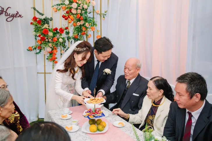 trình tự nghi thức lễ thành hôn ở nhà gái