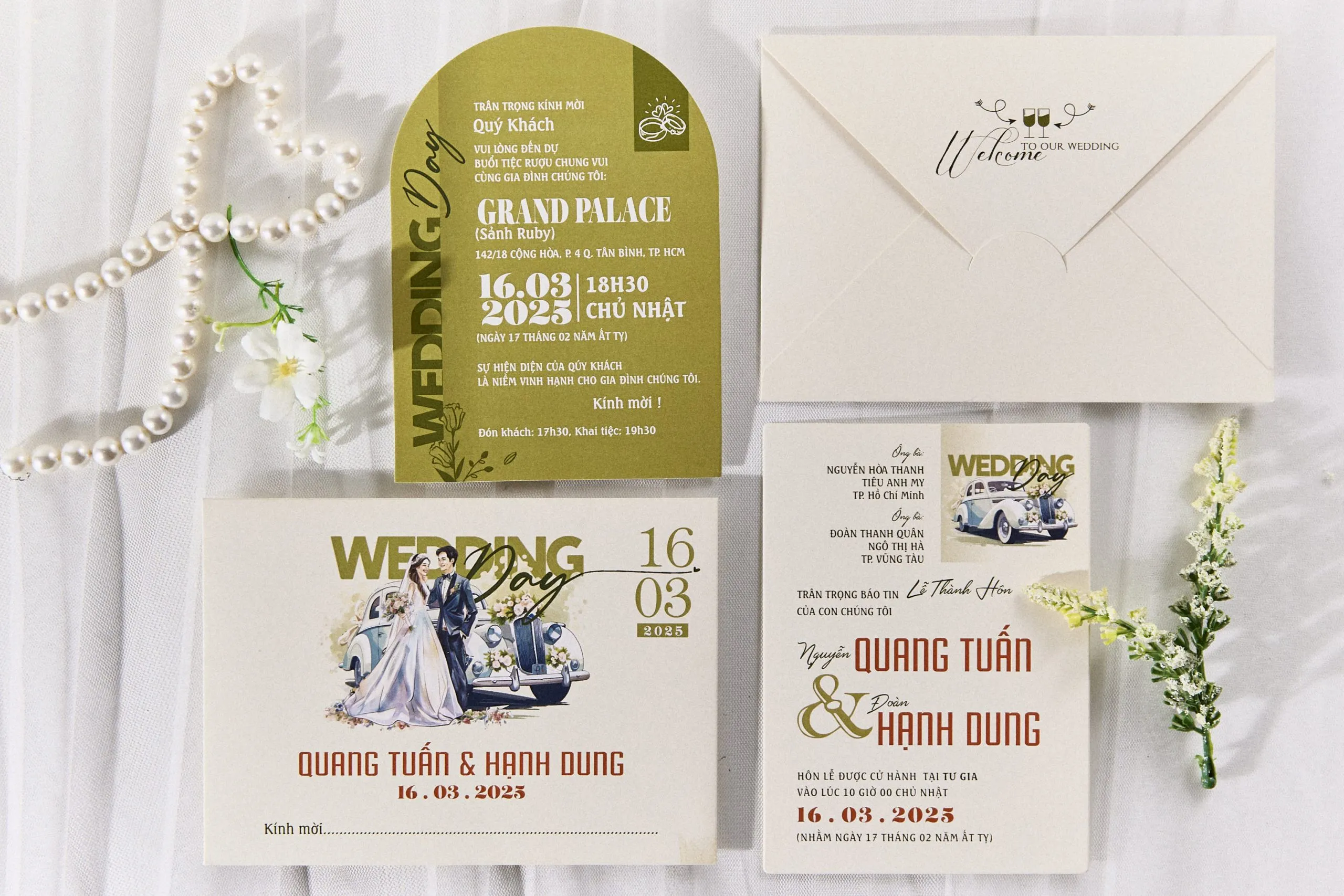 chuẩn bị thiệp mời cưới