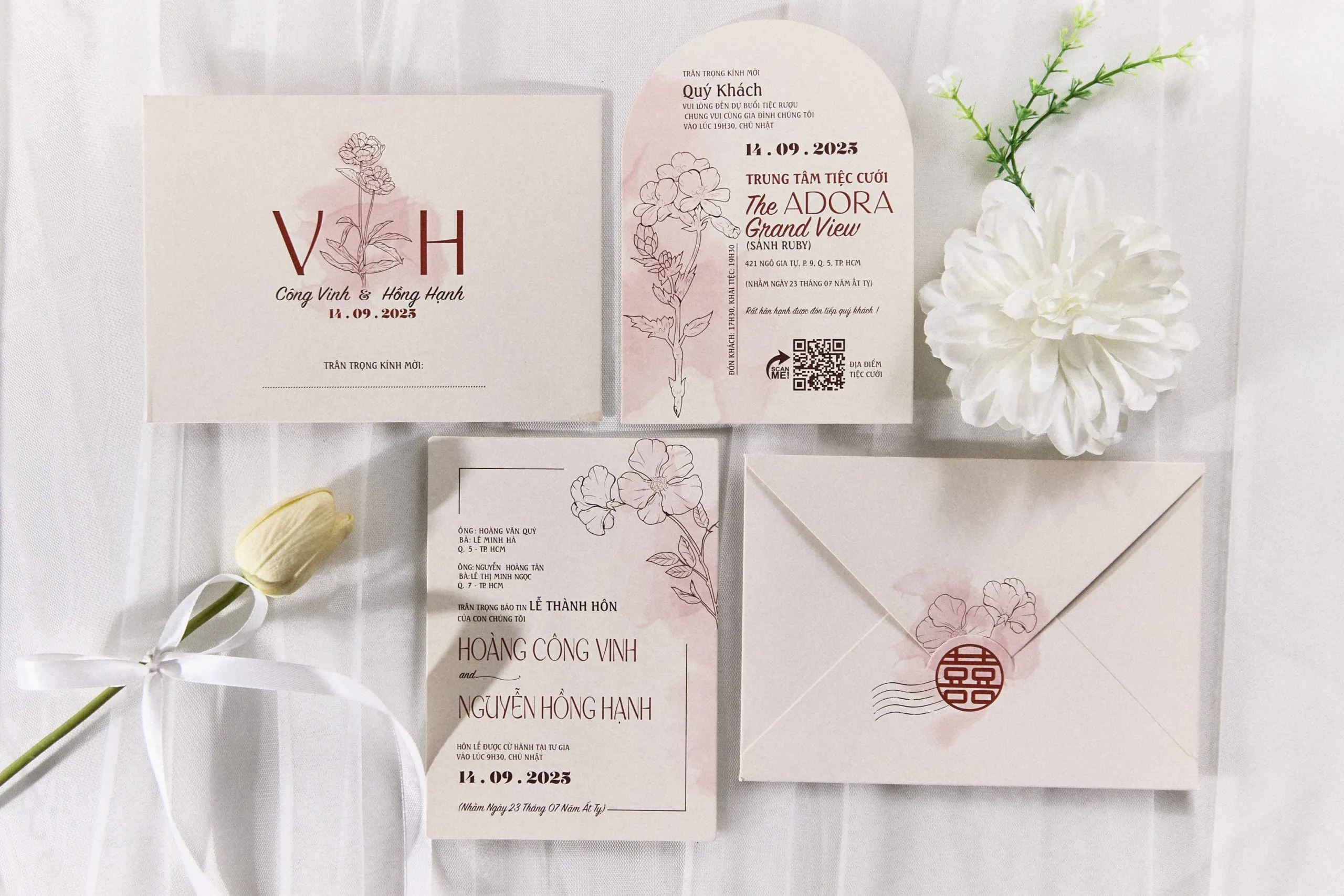 cách chuẩn bị thiệp cưới