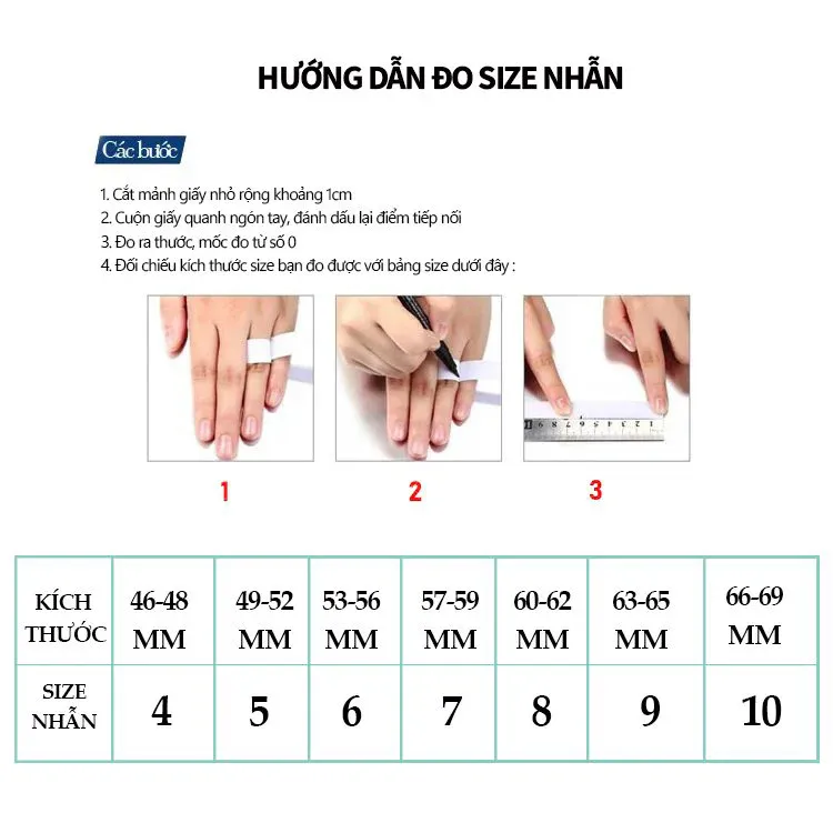 cách đo size nhẫn