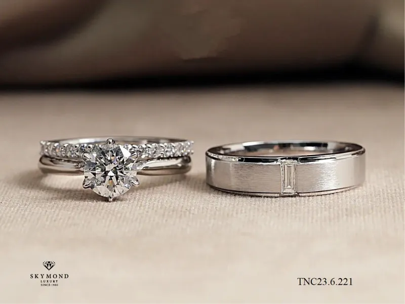 nhẫn cưới bạch kim