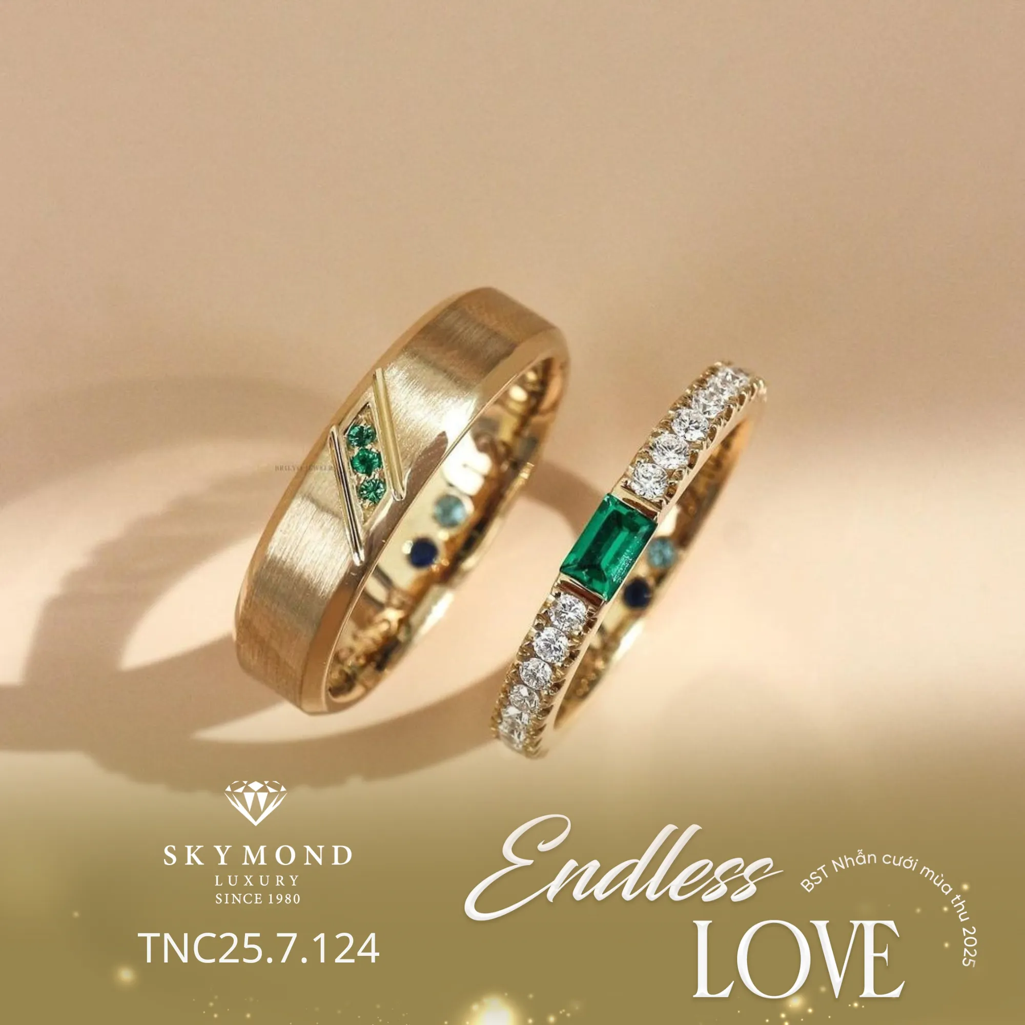 nhẫn cưới đính kim cương