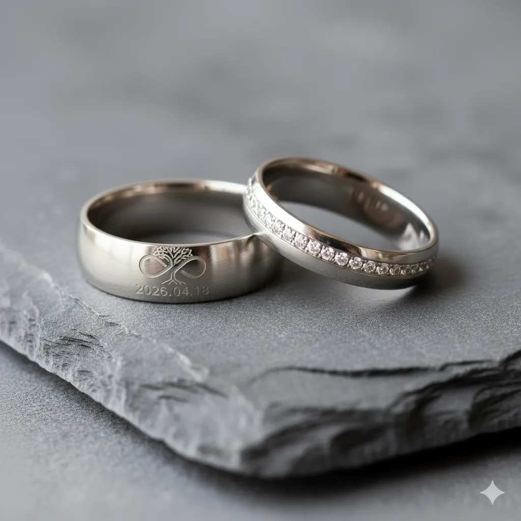 KHẮC KỶ NIỆM LÊN NHẪN VÀNG TRẮNG: CÁCH KHẮC TÊN NHẪN CƯỚI PHÙ HỢP VỚI CÂU CHUYỆN CỦA HAI BẠN