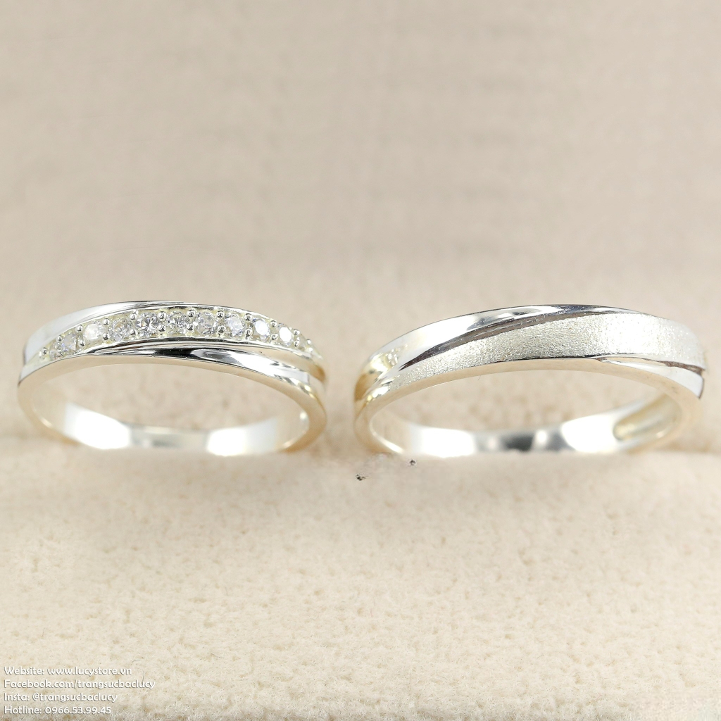 nhẫn cặp bạc đẹp