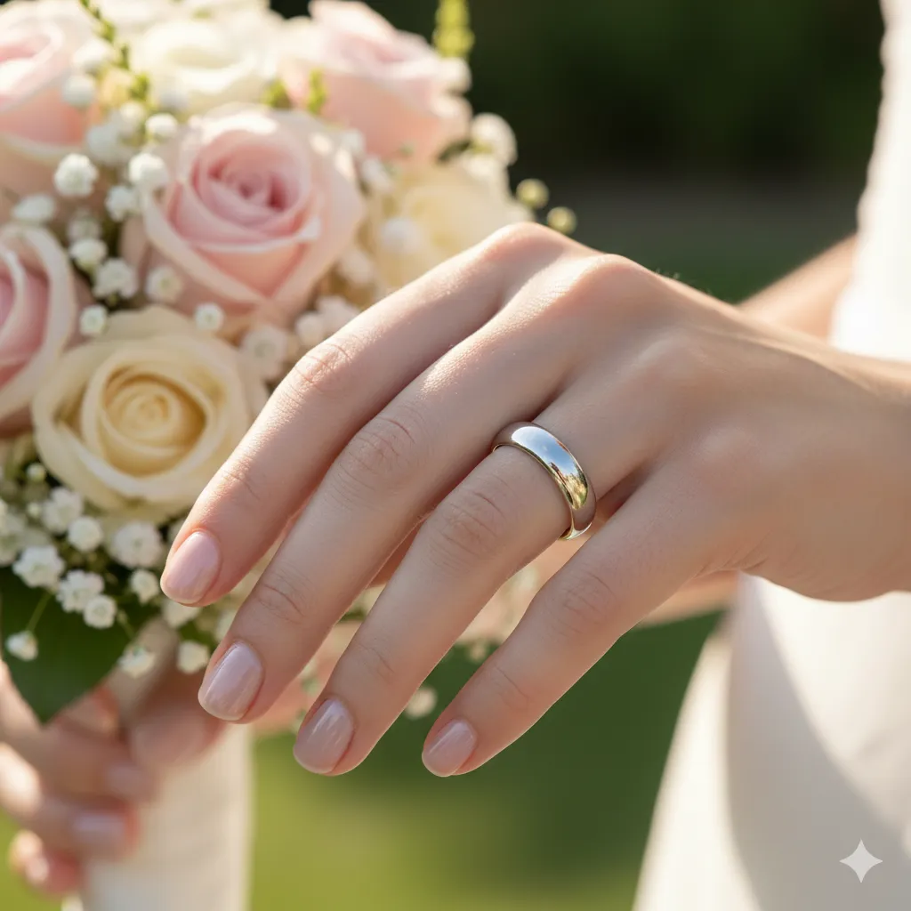 Nhẫn cưới trơn: Tiết kiệm chi phí nhưng không bao giờ lỗi mốt