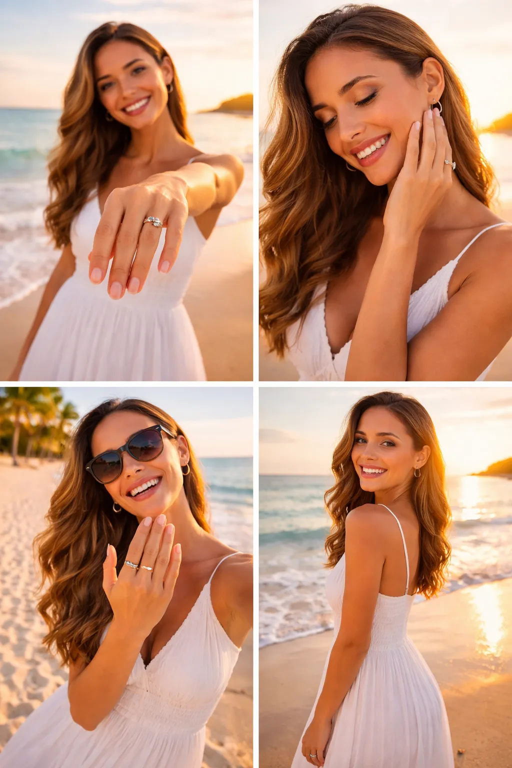 nhẫn cầu h&ocirc;n kim cương